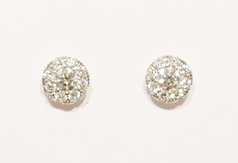 18ct white gold diamond earrings