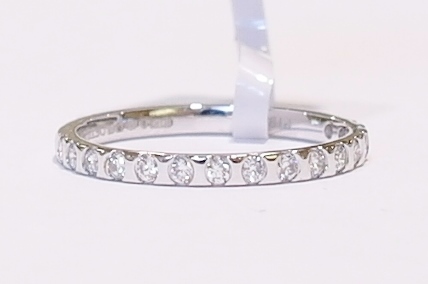 Platinum and diamond band