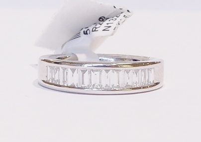 Platinum and diamond ring