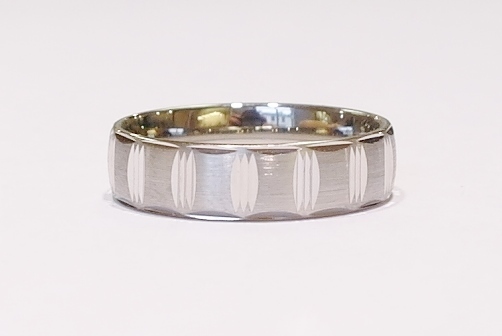 Gents 6mm palladium band