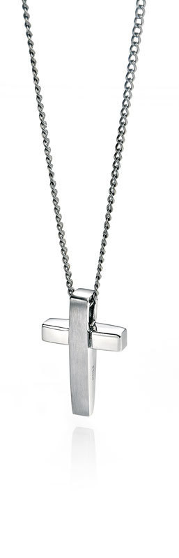 Fred Bennet stainless steel cross and chain