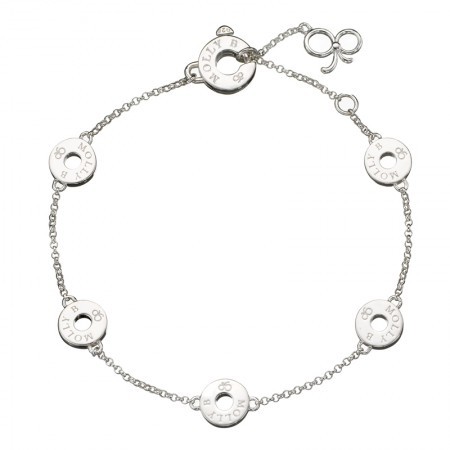 Sterling silver Molly brown bracelet