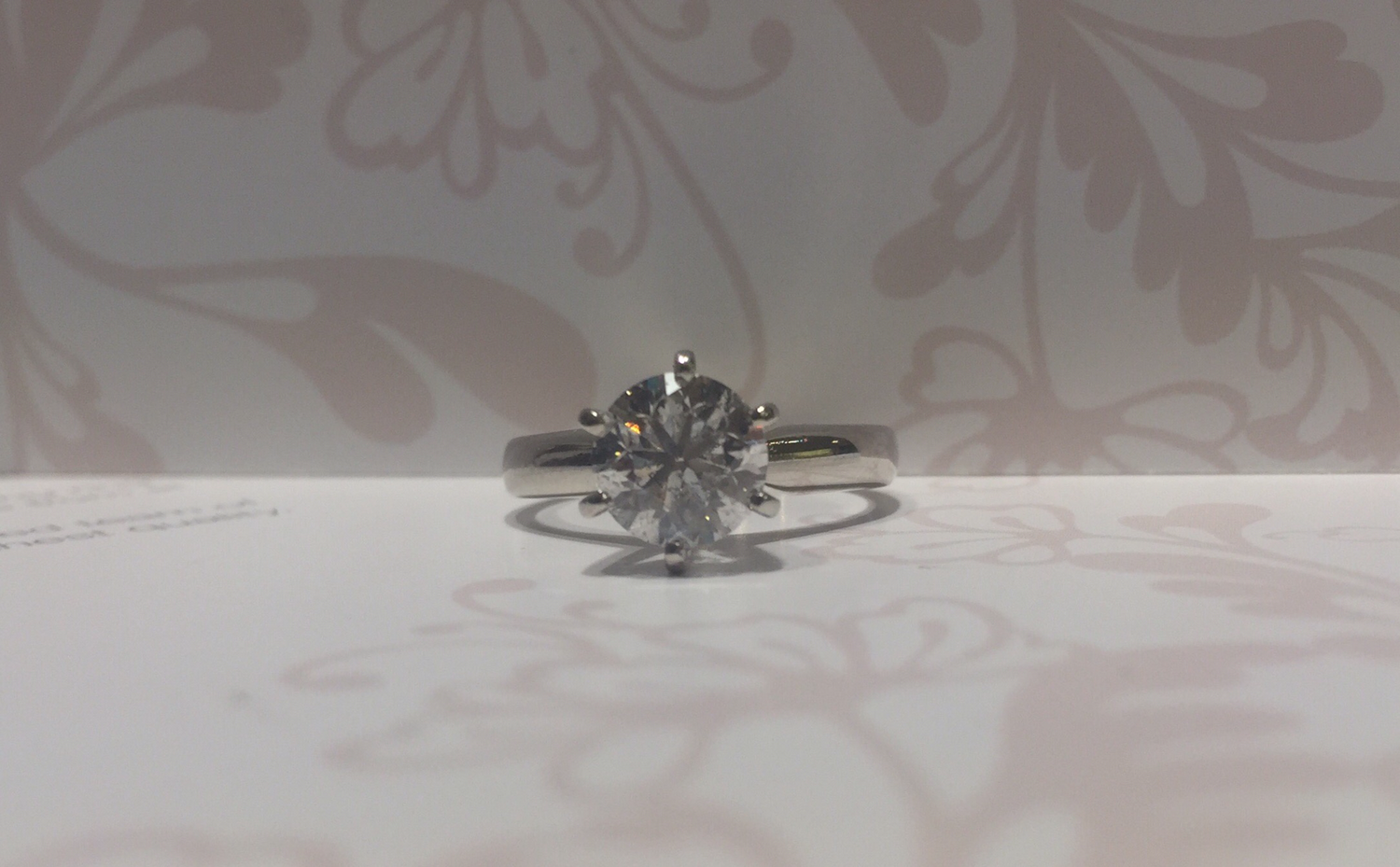 18ct white gold diamond ring