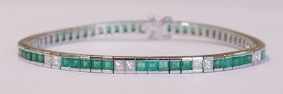 Emerald bracelets and bangles