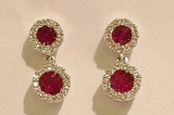 Ruby earrings