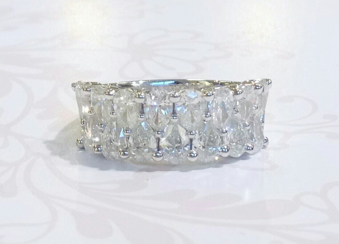 Platinum diamond dress ring