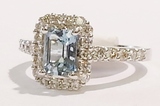 Aquamarine rings