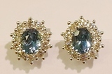 Aquamarine earrings