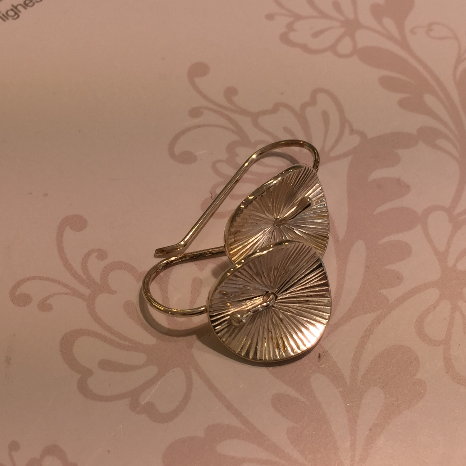 Silver drop earrings