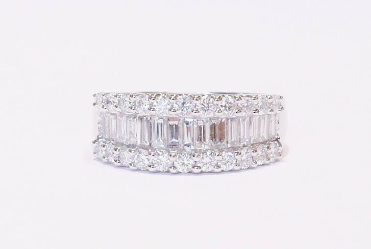 Platinum diamond eternity ring