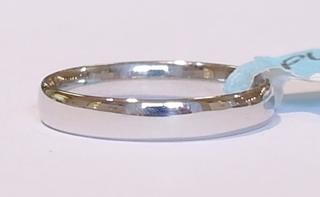 3mm platinum court band