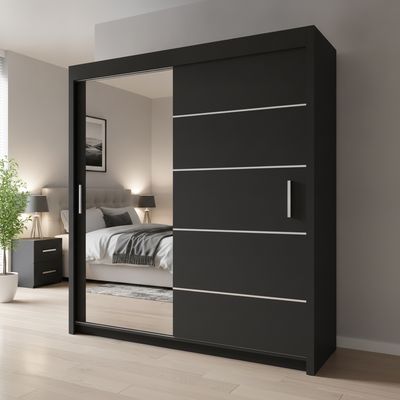 Lyon Sliding Mirror Door Wardrobe