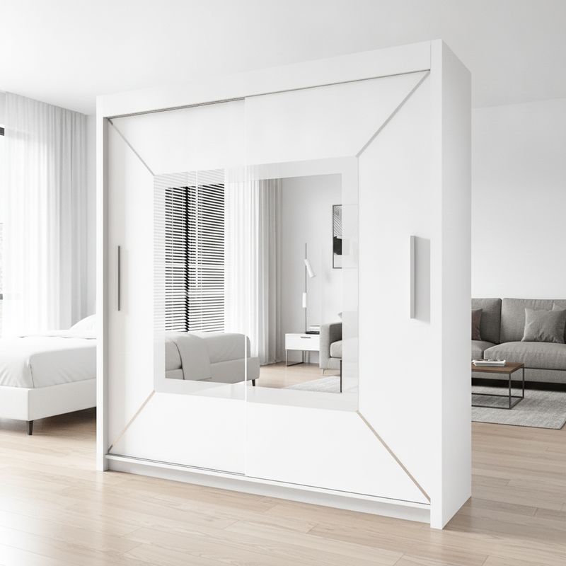Nicole Sliding Mirror Door Wardrobe