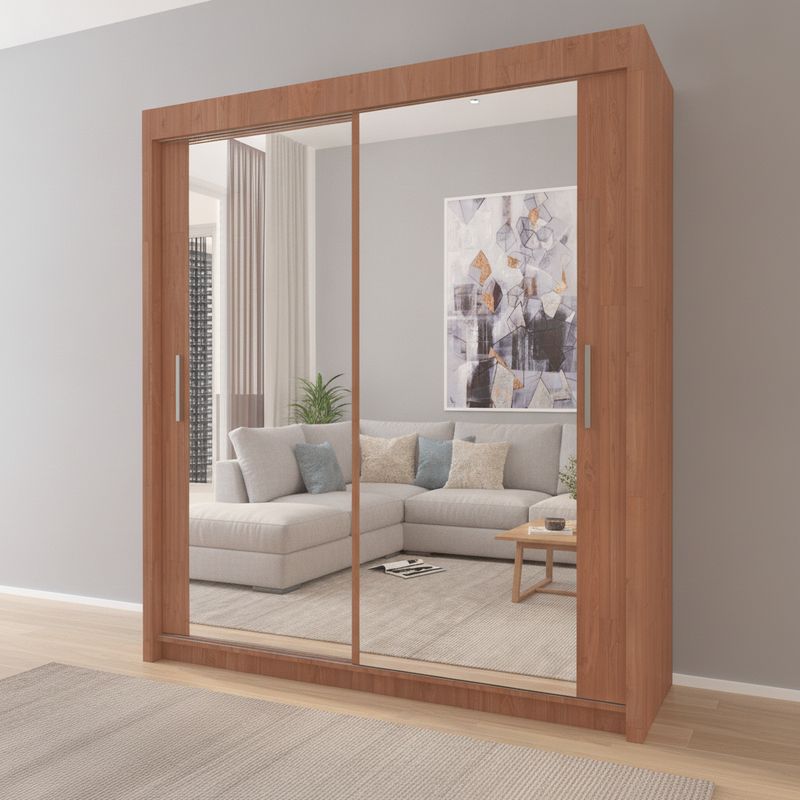 Milan Sliding Mirror Door Wardrobe