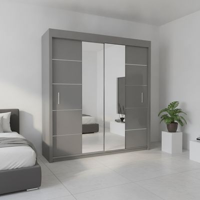 Oslo Sliding Mirror Door Wardrobe