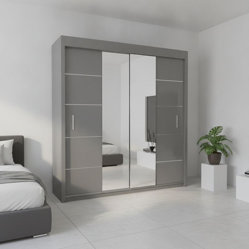 Oslo Sliding Mirror Door Wardrobe