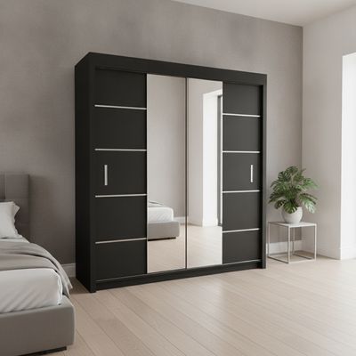 Oslo Sliding Mirrored Door Wardrobe