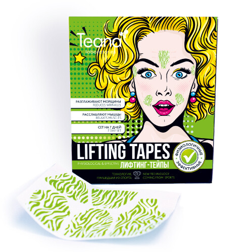TEANA Лифтинг-тейпы для лица (7 комплектов по 5 шт)