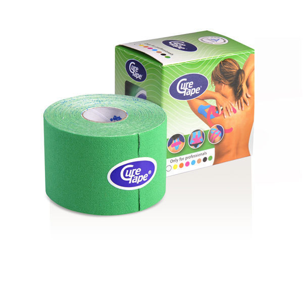 Кинезиотейп CureTape, 5см×5м, зеленый