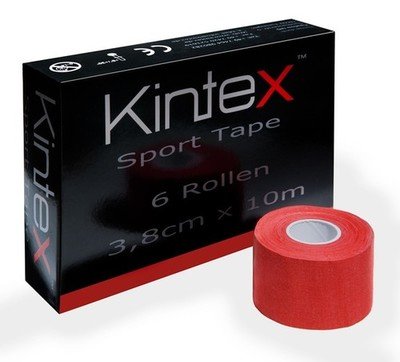 Спортивный тейп Kintex (упаковка 6шт), красный
