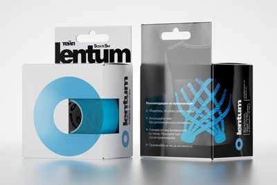 К-тейп Lentum, 5см×5м, голубой