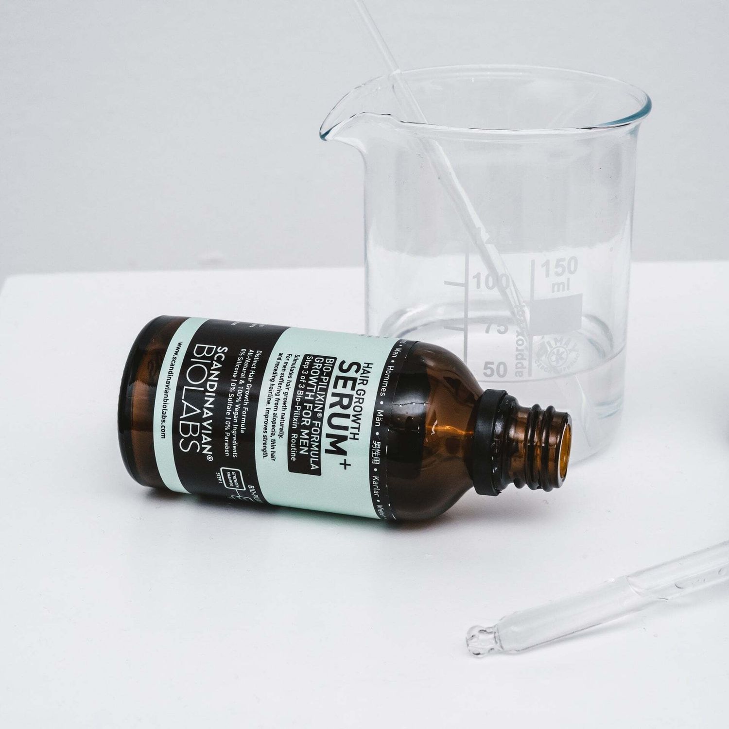 EXEMPLE. Sérum de pousse des cheveux pour hommes
