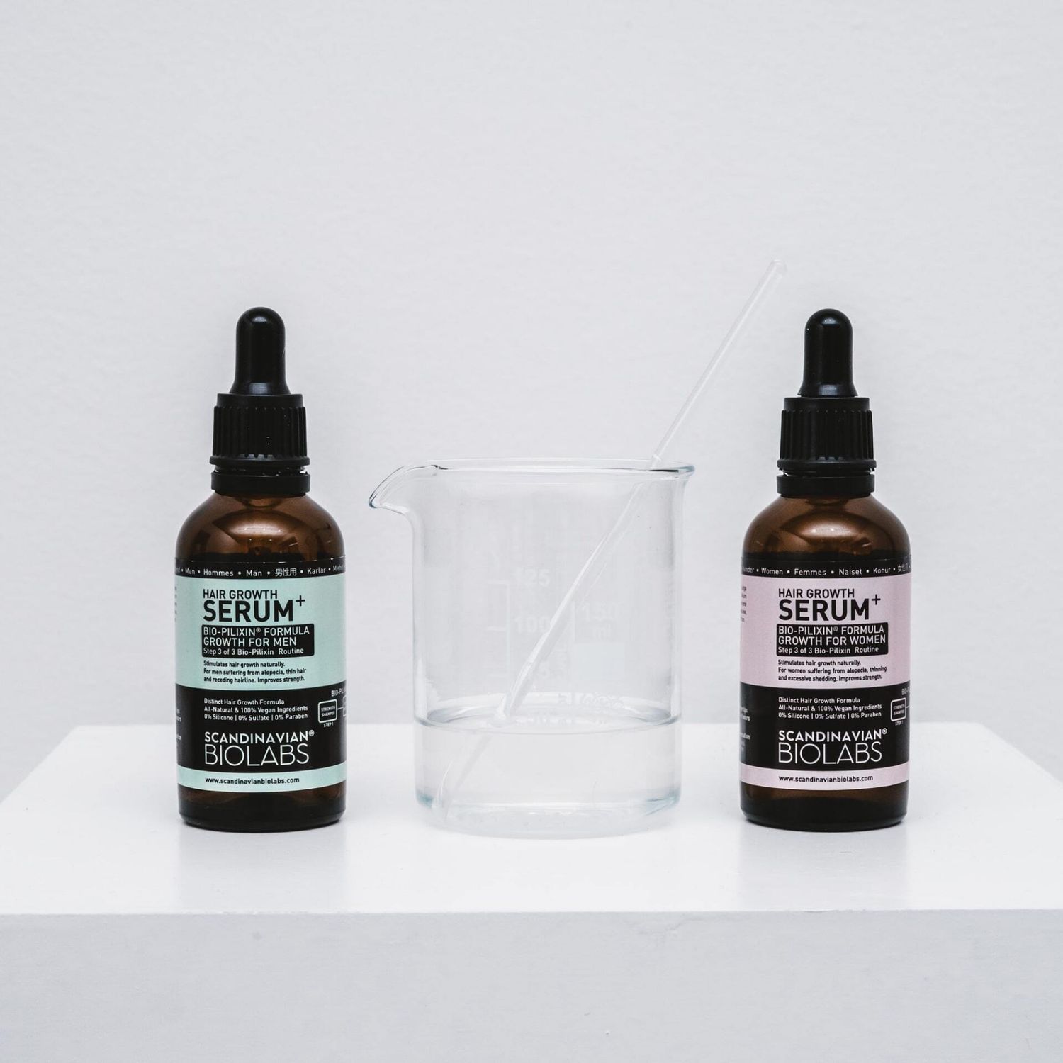 EXEMPLE. Sérum de pousse des cheveux pour hommes et pour femmes