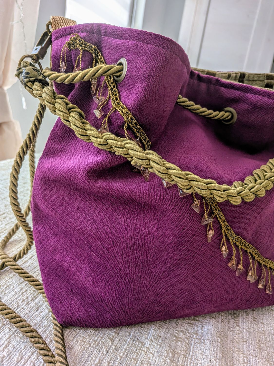 Torebka Tobołek Bucket Bag Violet