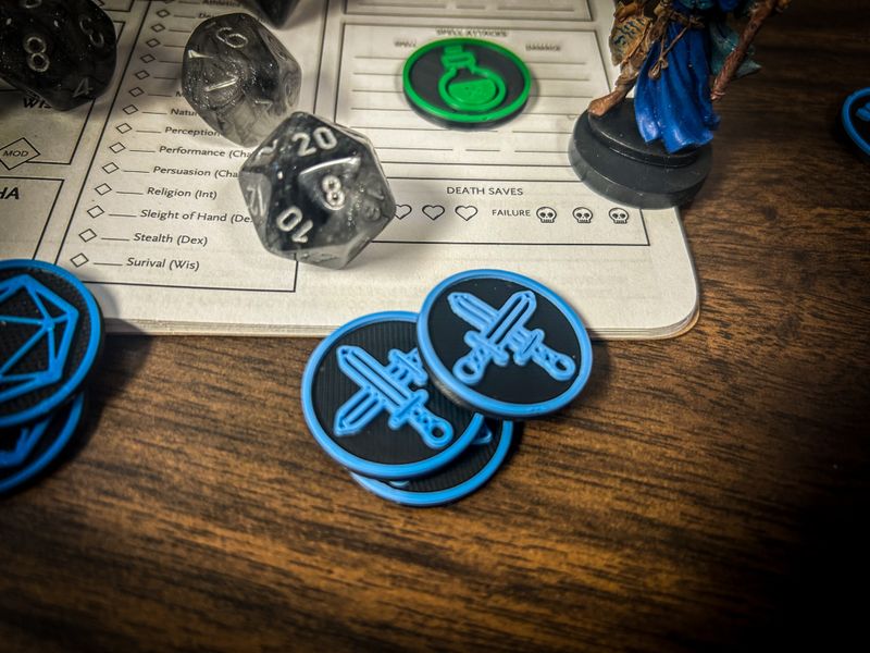 ​Tales of the Valiant Luck Tokens – Set of 5