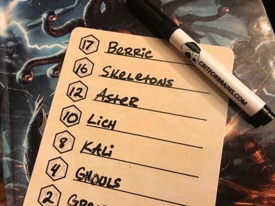 Initiative Tracker | Dry Erase
