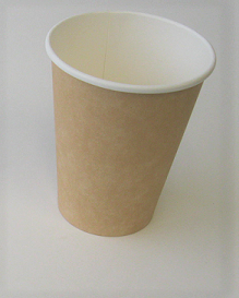 12oz Plain Single Wall Kraft Hot Cup 1,000 per case