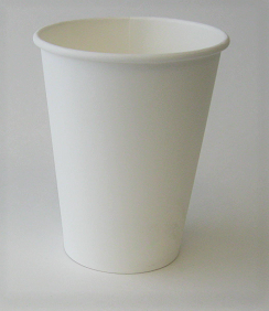 12oz Plain Single Wall White Hot Cup 1,000 per case