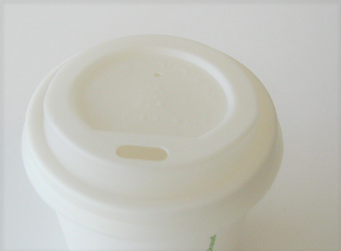 4oz White Compostable Hot Cup Lid 1,000 per case