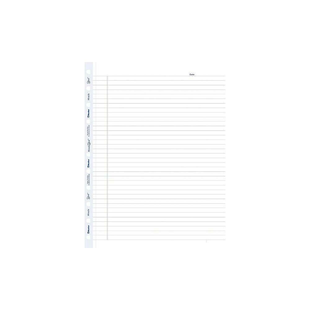 Blueline MiracleBind Refills, Ruled, 11" x 8-1/2", 50 Sheets