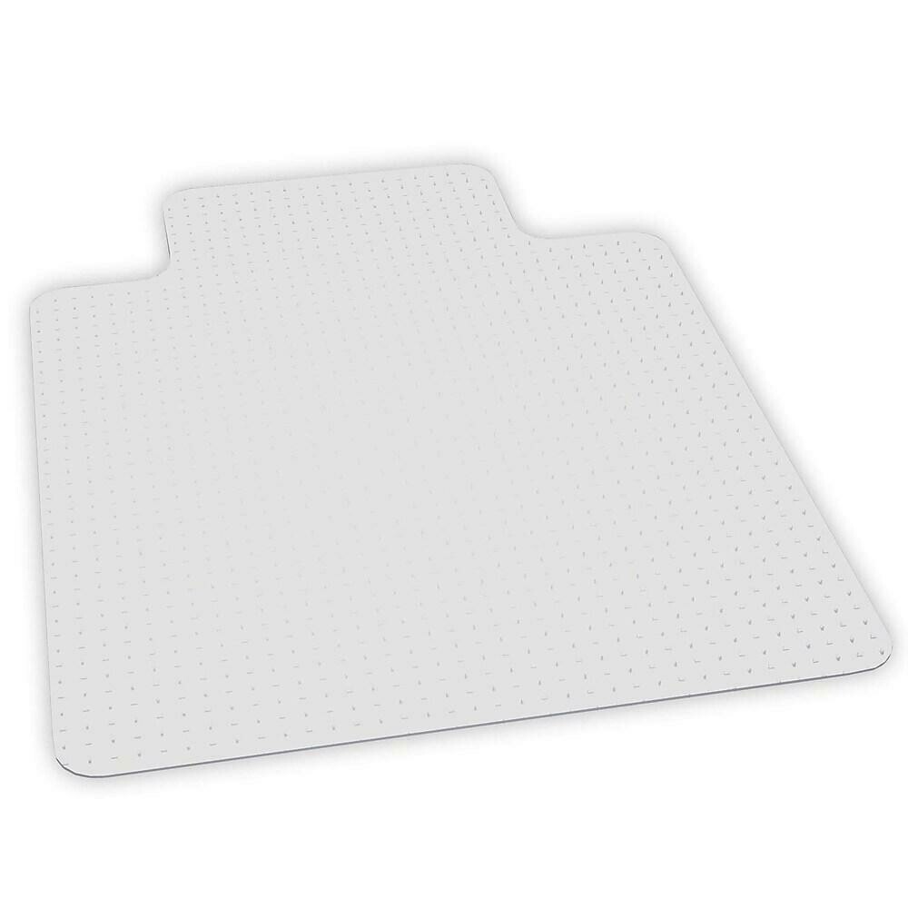 ES Robbins Big and Tall Chair Mat with Lip, 45" x 53", Clear