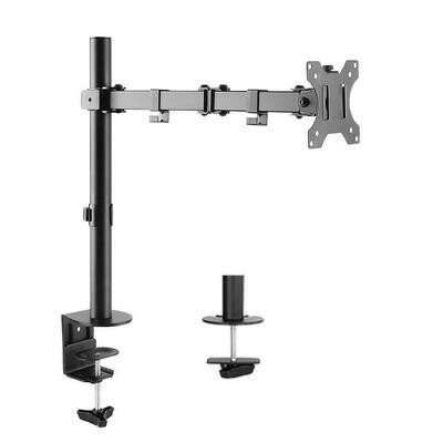 Uplite up to 32" Single Monitor Desk Mount Fully Adjustable Articulating Stand , Black