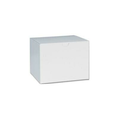 One-Piece Gift Boxes, 4-1/2" x 4-1/2" x 6", White, 100 Pack