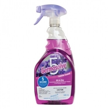 Germosolve 5 Ready-to-use, All-in-one, Disinfectant, Deodorizer, and All Purpose Cleaner - 946mL Lavender Scented