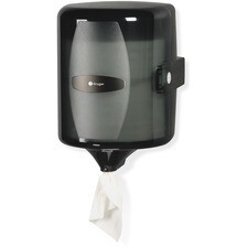 Kruger NOIR Centre Pull Towel Dispenser, Smoke/Black
