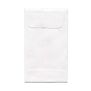 #3 Coin Envelopes, 2.5 x 4.25, White, 50/Pack
