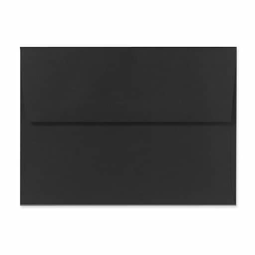 LUX A6 Invitation Envelopes (4 3/4 x 6 1/2) - Black Linen - 250/pack