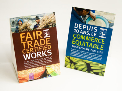 Folded Table Tents