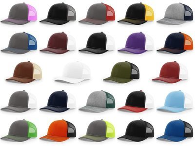 1 Dozen Embroidered Richardson 112 Caps
