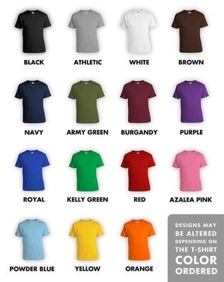 1 Color Custom Screen Printed T-shirts