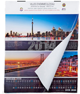 8.5 x 11 24 pg Vertical layout calendar - Saddle Stitched