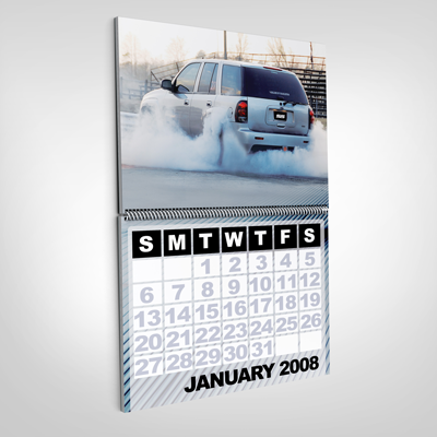 11x8.5 26 pg Horizontal layout calendar - Spiral bound