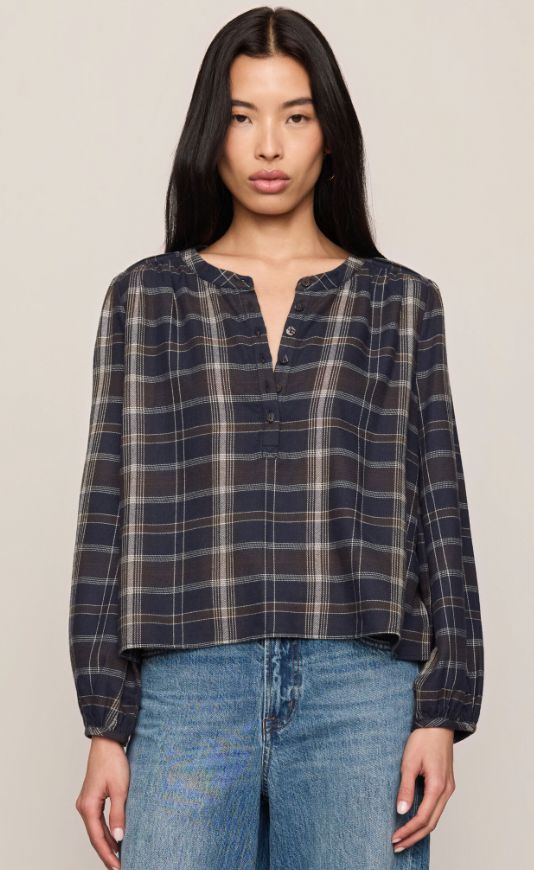 Autumn Plaid Button Up, Color: Eclipse (ECP), Size: XS
