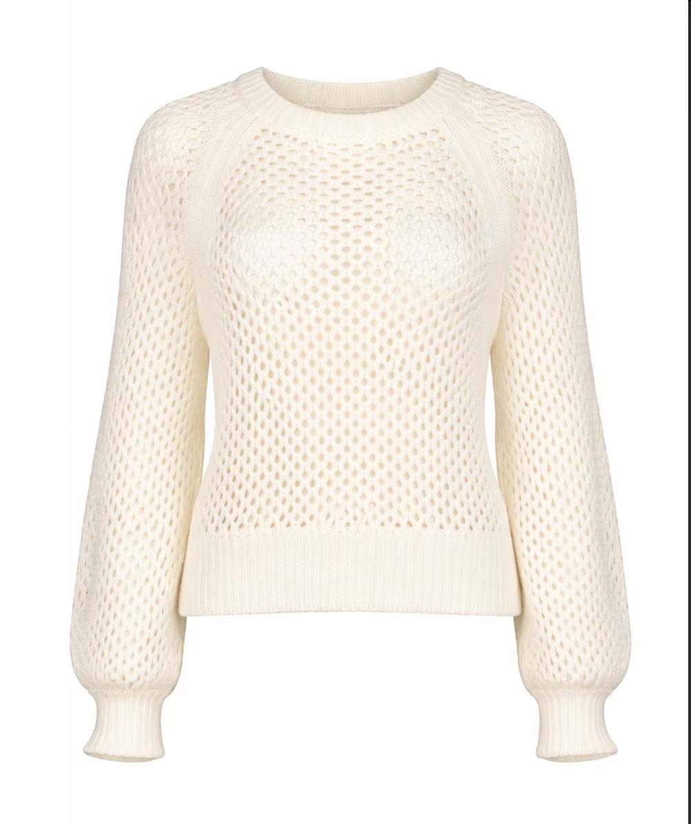 BROOKE SWEATER, Color: IVORY, Size: XS
