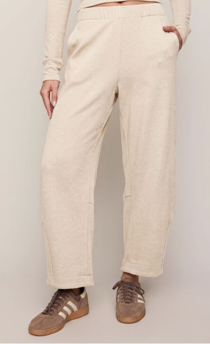 Neo Barrel Leg Pant, Color: Natural Heather (NHE), Size: XS
