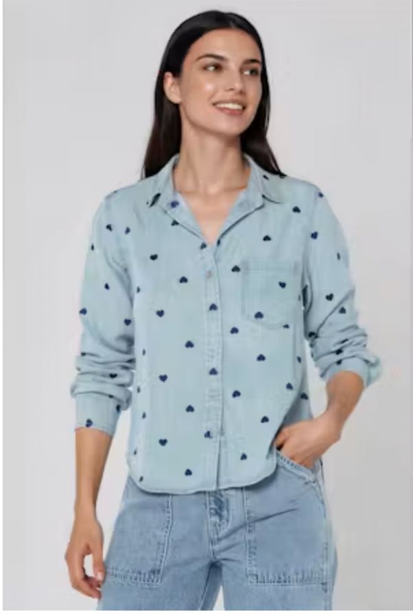 JASMINE, Color: 136 GREYSON NAVY HEARTS, Size: XS